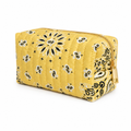 Ellison+Young Bandana Cosmetic Case with Embroidery, Everyday Travel Pouch