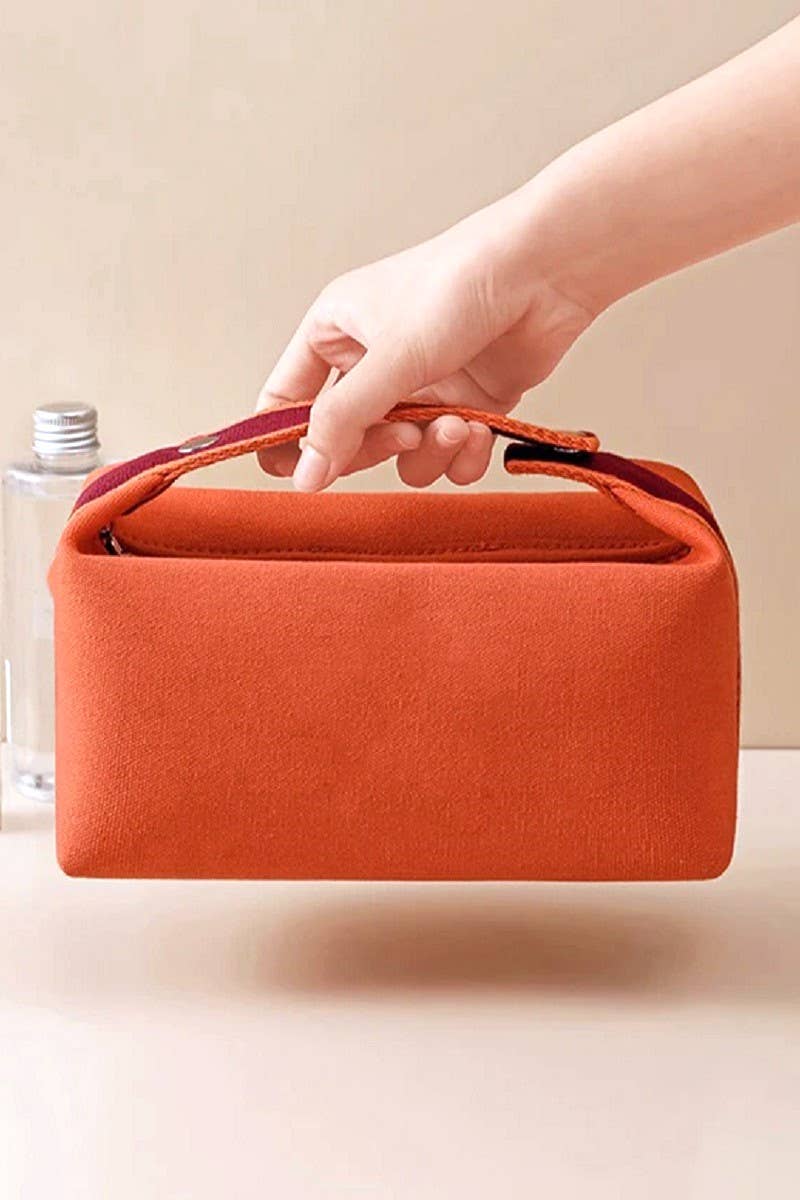Bride A Brac Canvas Travel Cosmetic Pouch Bag