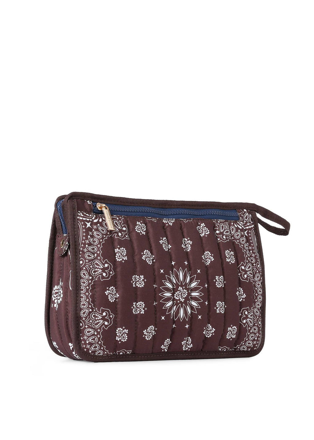 Bandana Print Pouch - Beau Brown