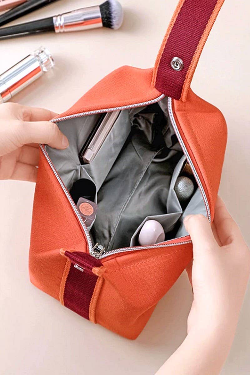 Bride A Brac Canvas Travel Cosmetic Pouch Bag