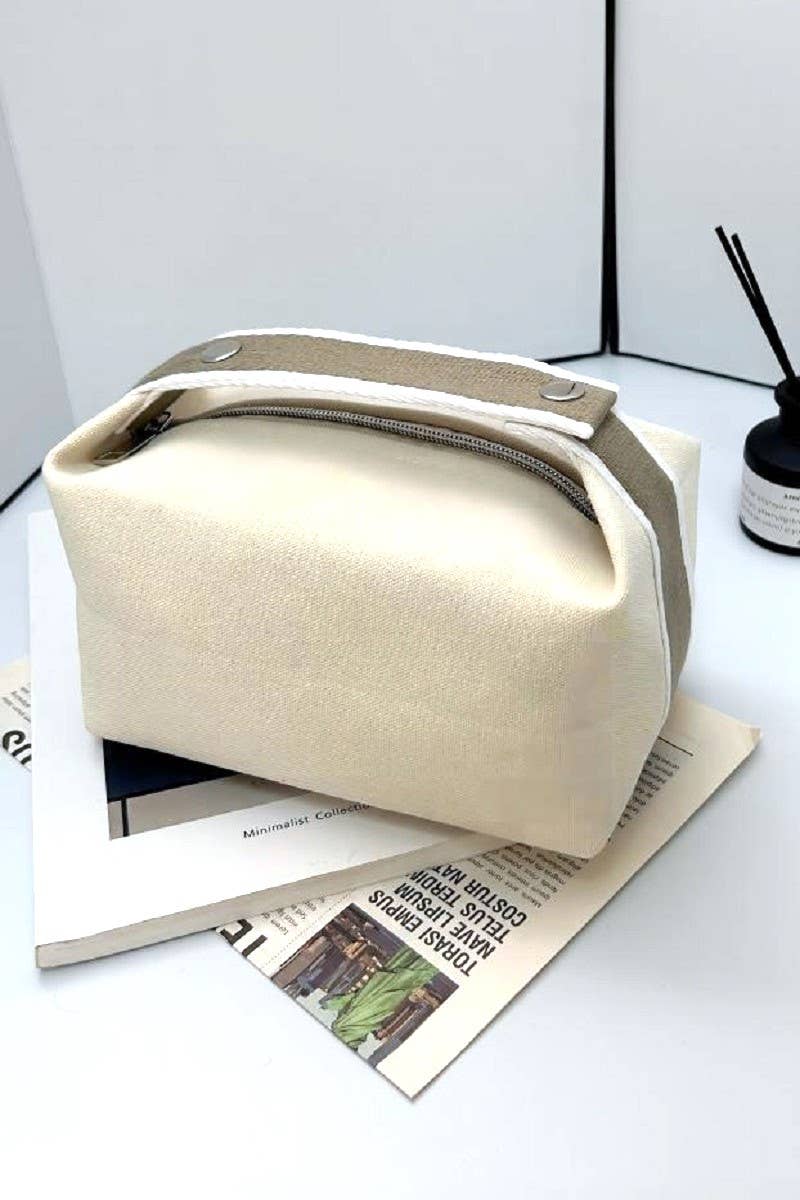 Bride A Brac Canvas Travel Cosmetic Pouch Bag