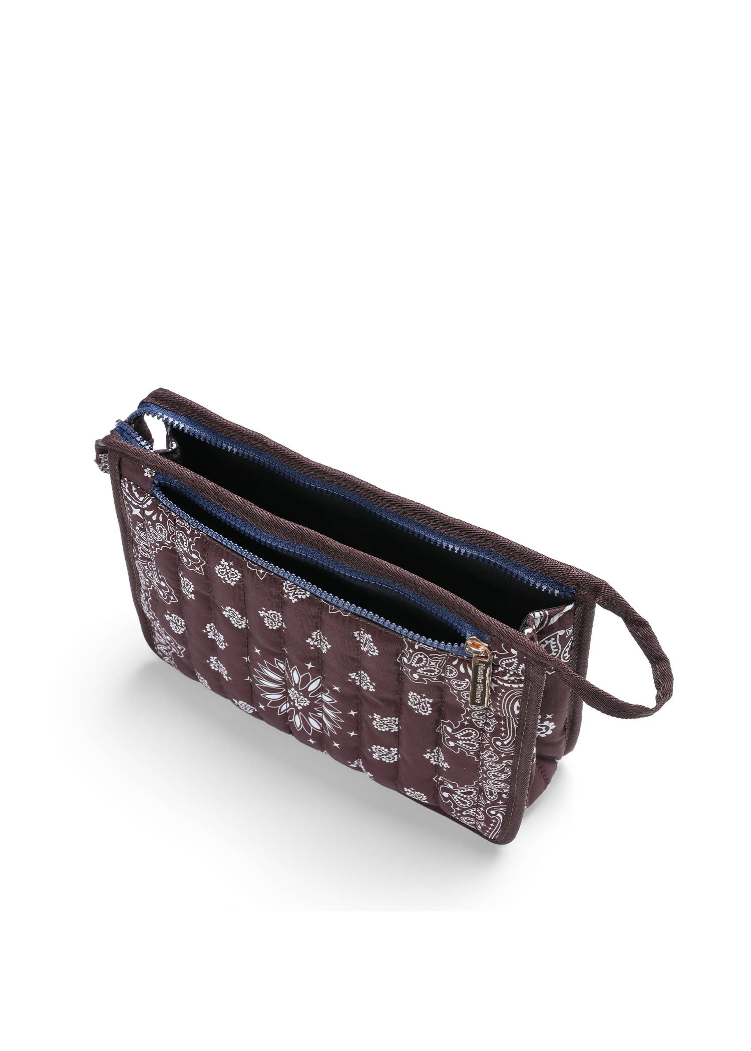 Bandana Print Pouch - Beau Brown