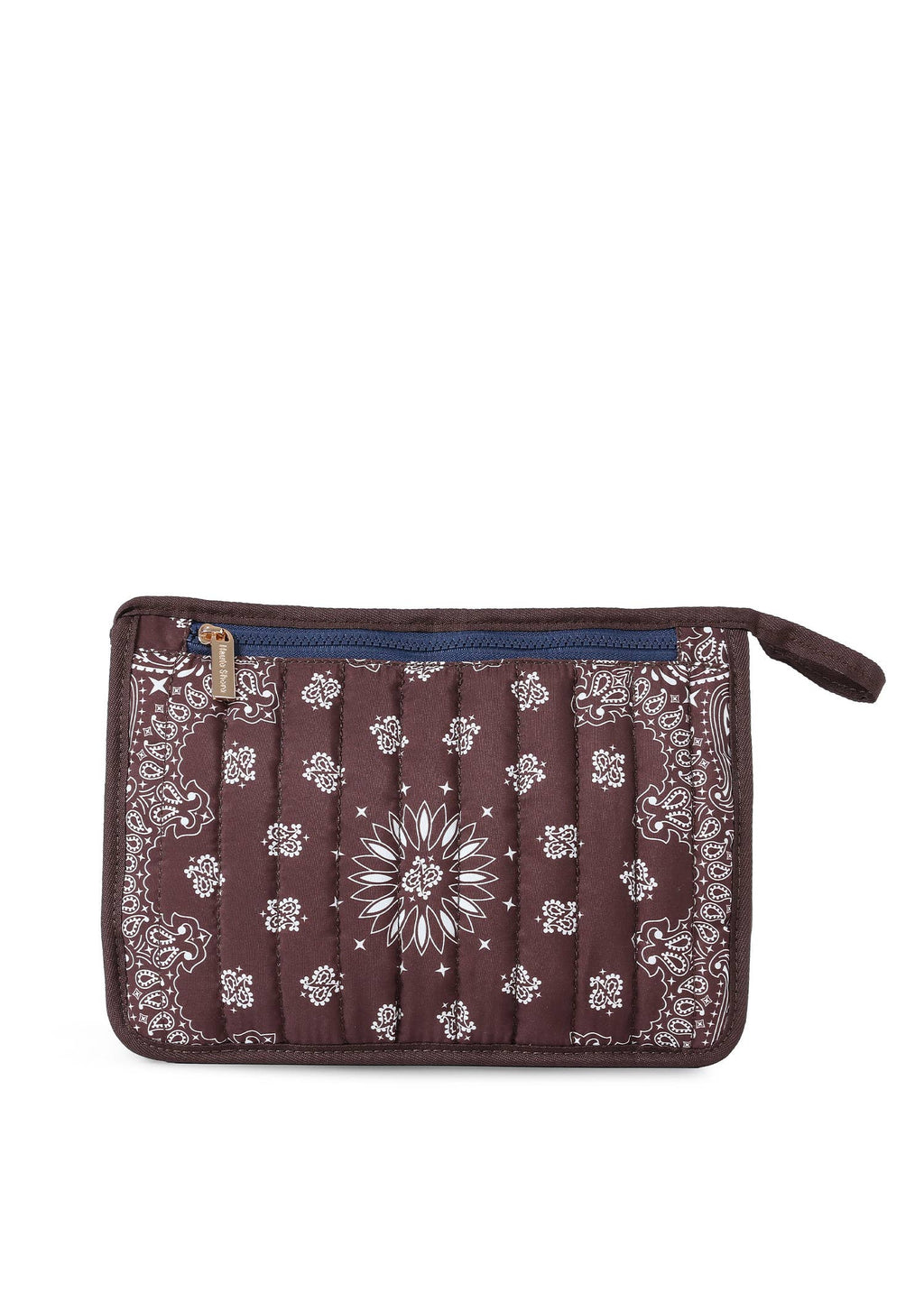 Bandana Print Pouch - Beau Brown
