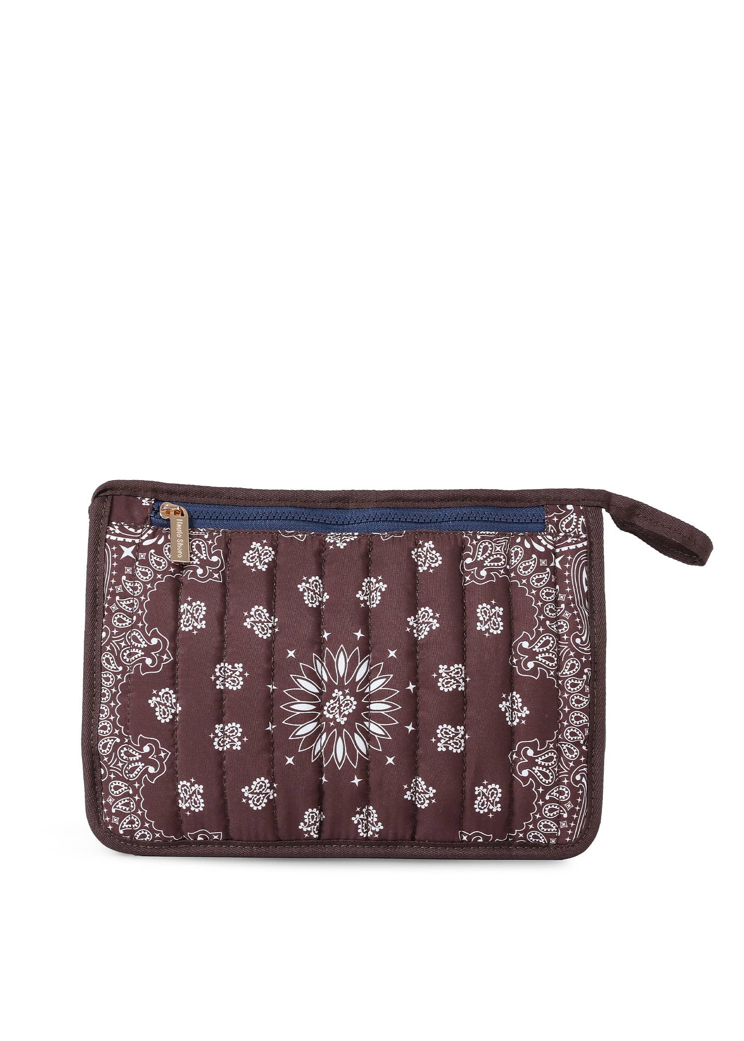 Bandana Print Pouch - Beau Brown