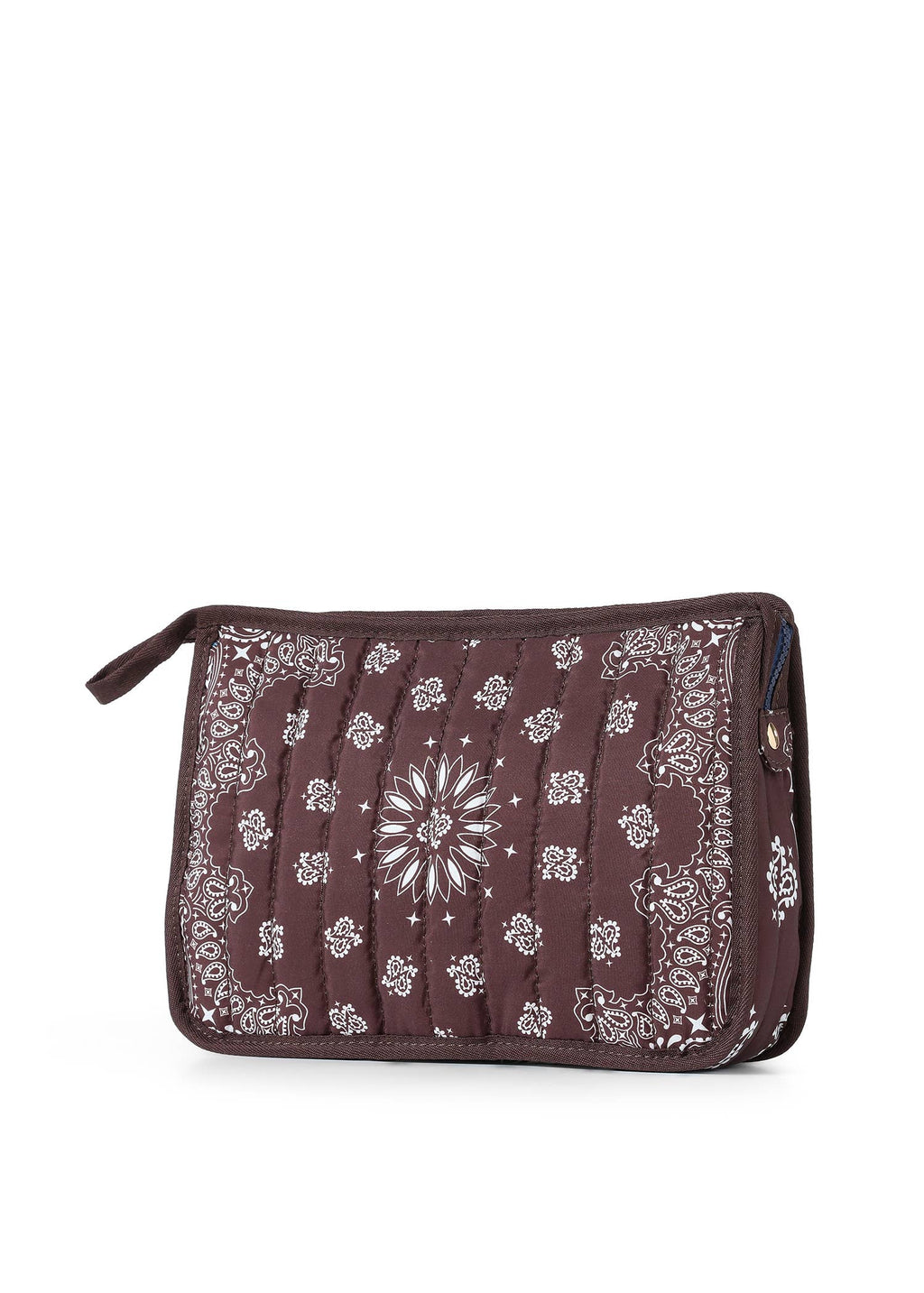 Bandana Print Pouch - Beau Brown