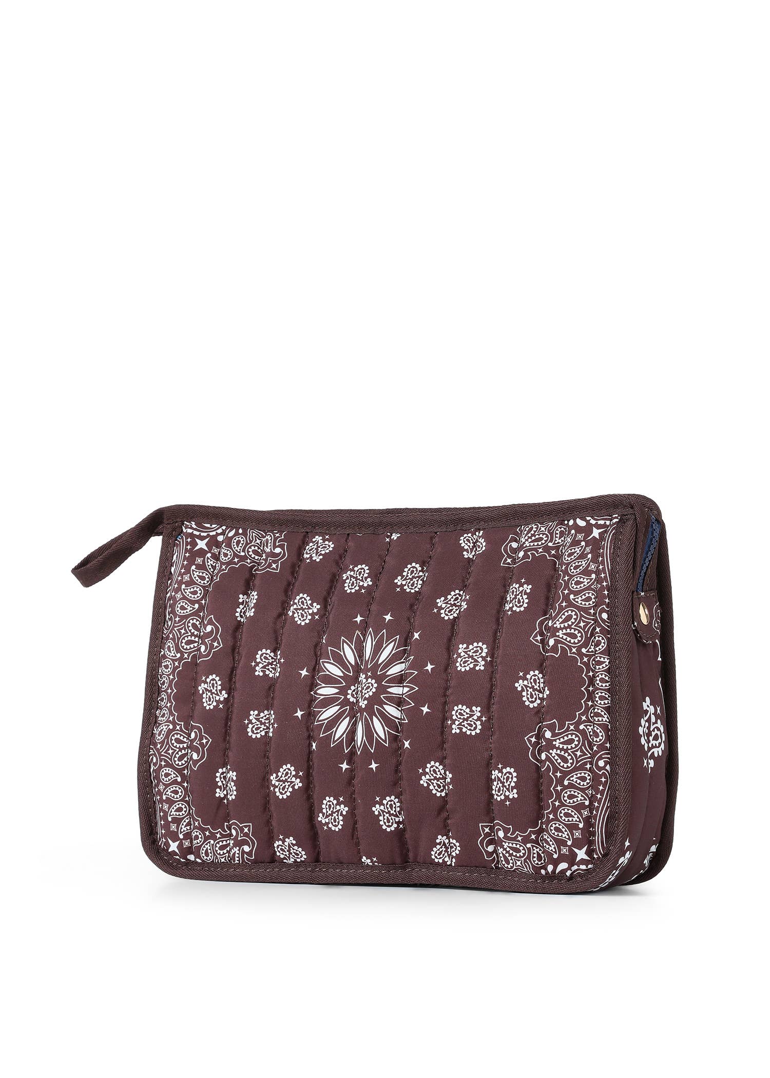 Bandana Print Pouch - Beau Brown